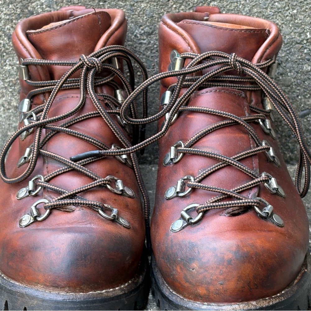 Danner Chestnut Leather Lace-Up Boots